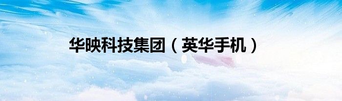 华映科技集团（英华手机）